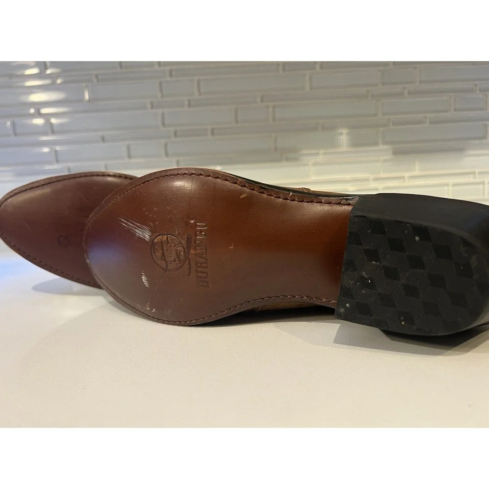 Durango Women's Side Zip Motorcycle Ankle Boots RD860 Brown/Tan Size 7.5 M